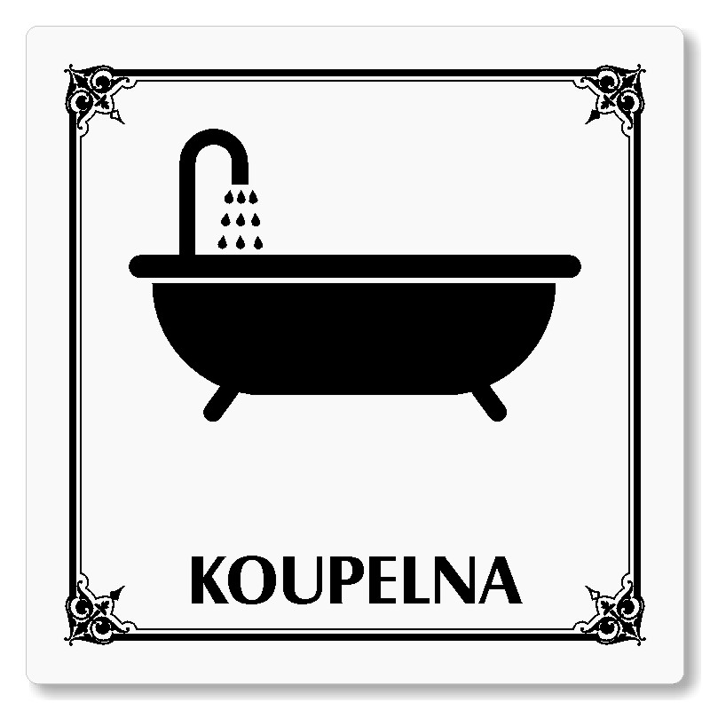 Koupelna, 100x100mm, bílá, Nebraska